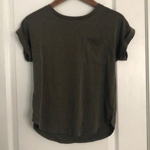 olive green shirt